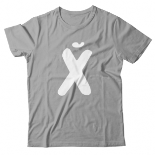 Прикольная футболка с принтом "буква Х*Й"